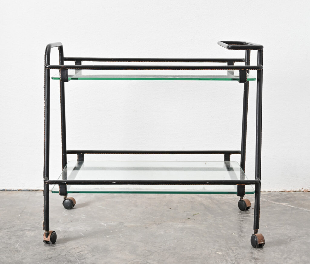 Jacques Adnet bar cart 03