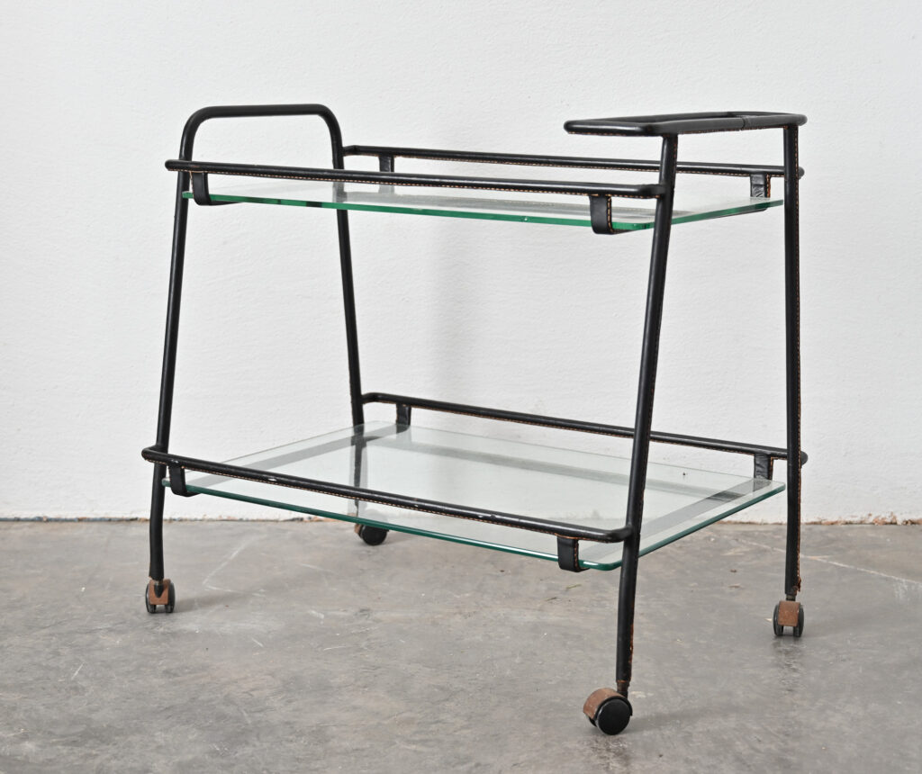 Jacques Adnet bar cart 04