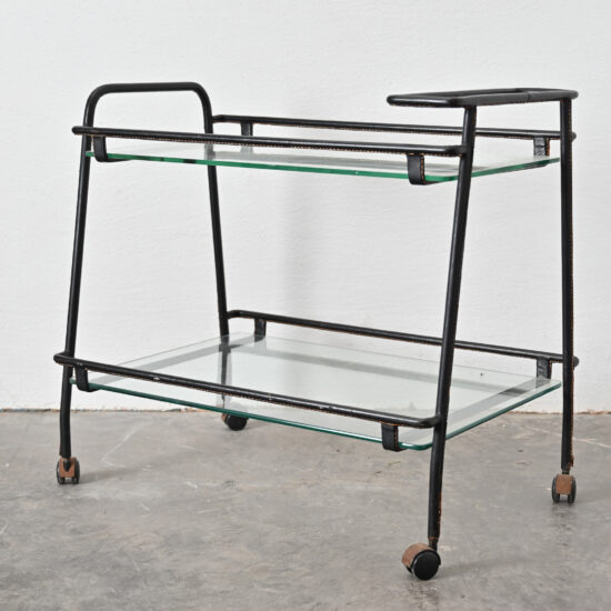 Jacques Adnet bar cart 04