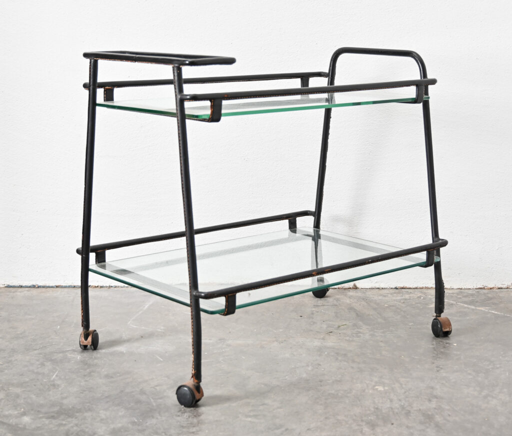 Jacques Adnet bar cart 08