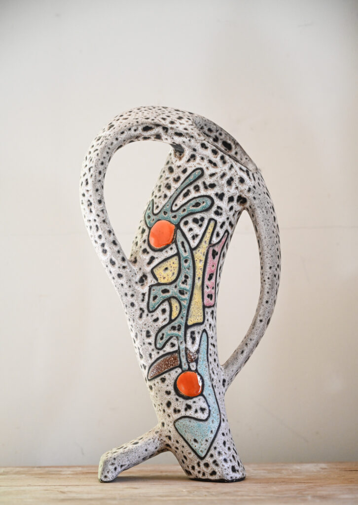 Marius Bessone Sculptural Vase – Vallauris, c.1950s 5