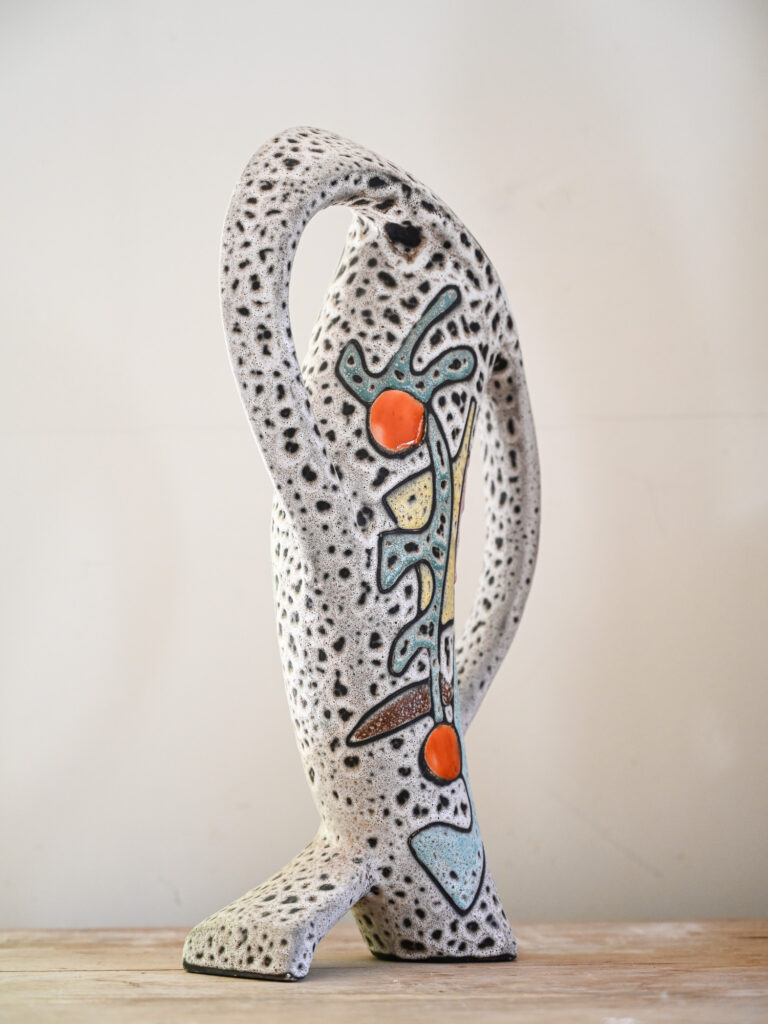 Marius Bessone Sculptural Vase – Vallauris, c.1950s 6