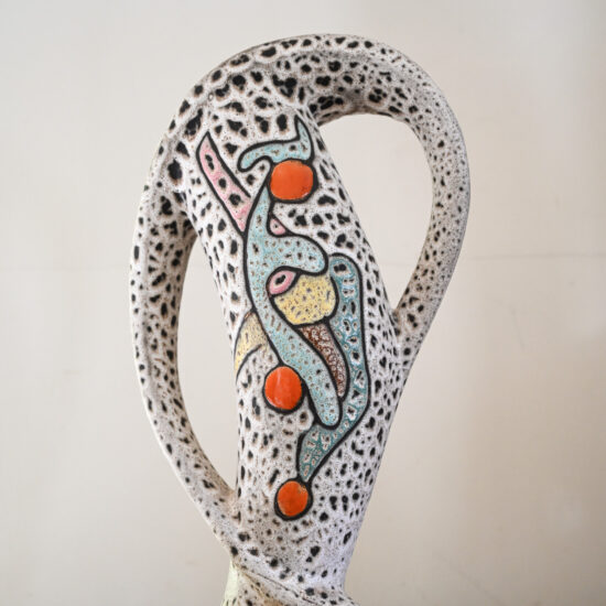 Marius Bessone Sculptural Vase &ndash; Vallauris, c.1950s 8
