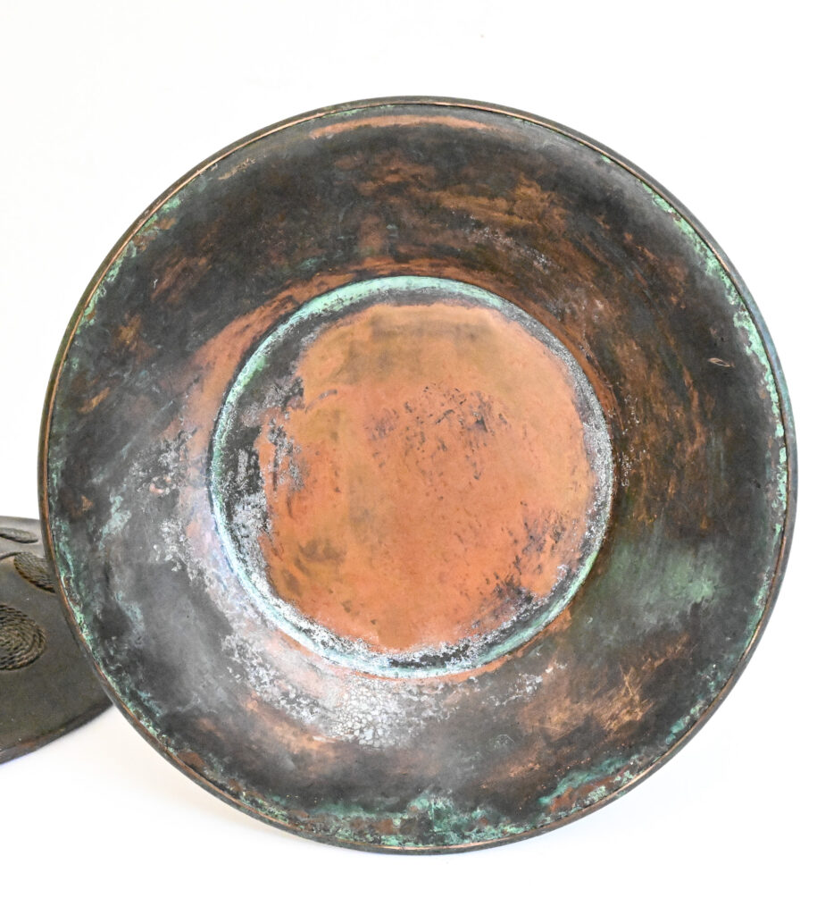 Pair of Rivière Studios Arts & Crafts Copper Candlesticks with Twisted Stems, USA 06 Pair of Rivière Studios Arts & Crafts Copper Candlesticks with Twisted Stems, USA 06