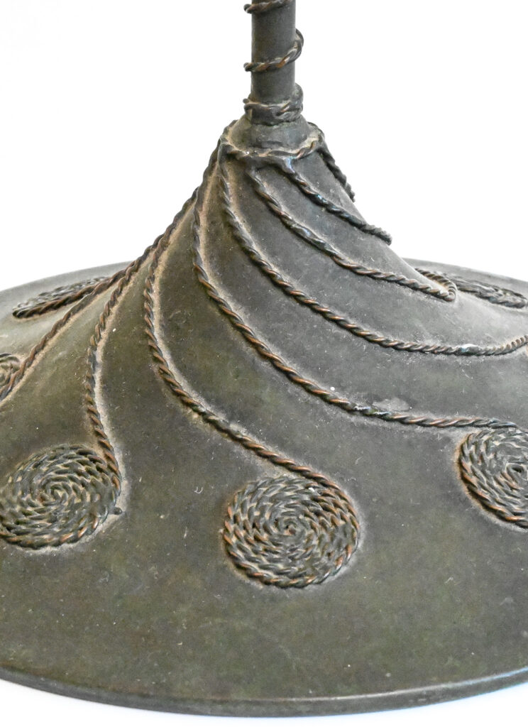 Pair of Rivière Studios Arts & Crafts Copper Candlesticks with Twisted Stems, USA 08 Pair of Rivière Studios Arts & Crafts Copper Candlesticks with Twisted Stems, USA 08