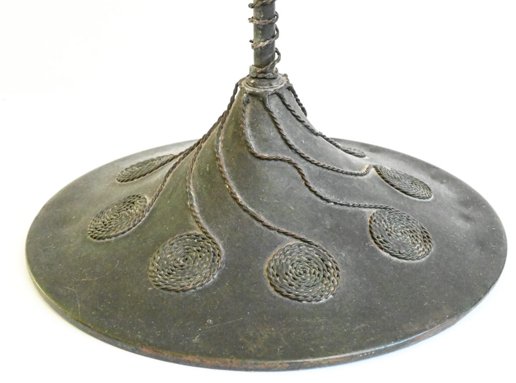 Pair of Rivière Studios Arts & Crafts Copper Candlesticks with Twisted Stems, USA 09 Pair of Rivière Studios Arts & Crafts Copper Candlesticks with Twisted Stems, USA 09