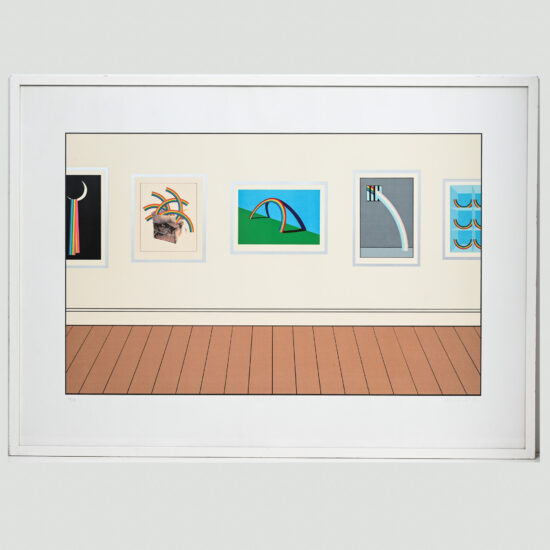 Patrick Hughes screenprint Print of Prints 1982