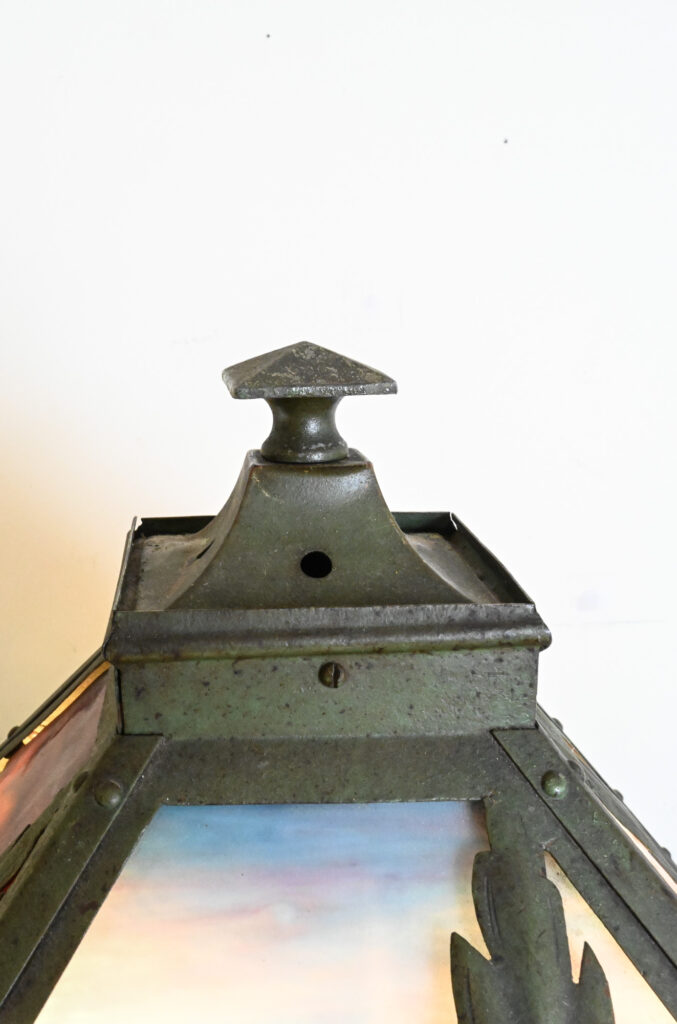 Pittsburgh Scenic Slag Glass Table Lamp 10 Pittsburgh Scenic Slag Glass Table Lamp 10