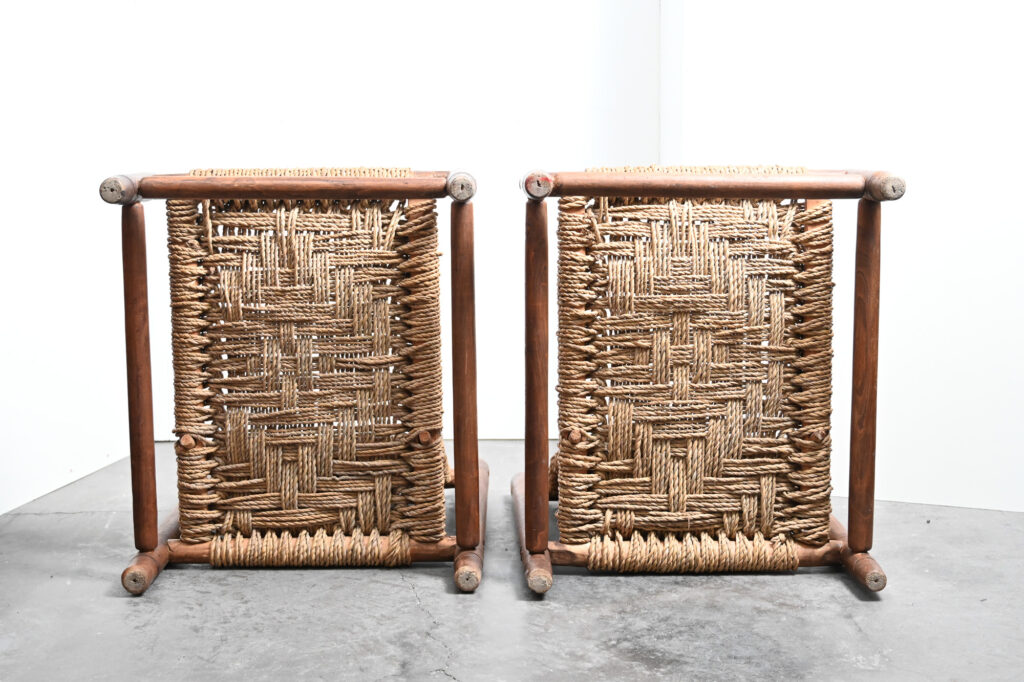 pair of Audoux minet low chairs 16 pair of Audoux minet low chairs 16