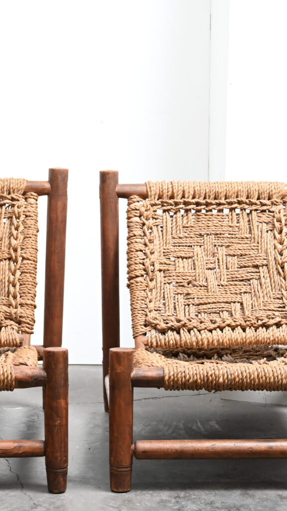 pair of Audoux minet low chairs 20 pair of Audoux minet low chairs 20