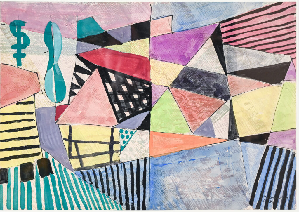 Gouache abstract 1 by Jo Brenneis 6