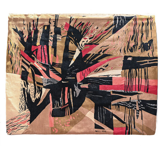 Rayon Écarlate – Abstract Tapestry by Maurice André Le Mur du Nomade