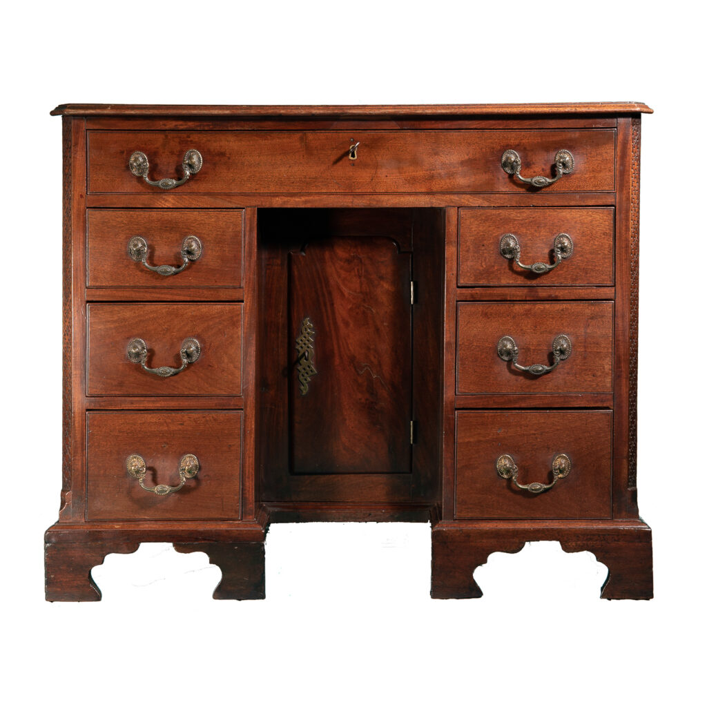 18th century Mahogany knee-hole desk-1