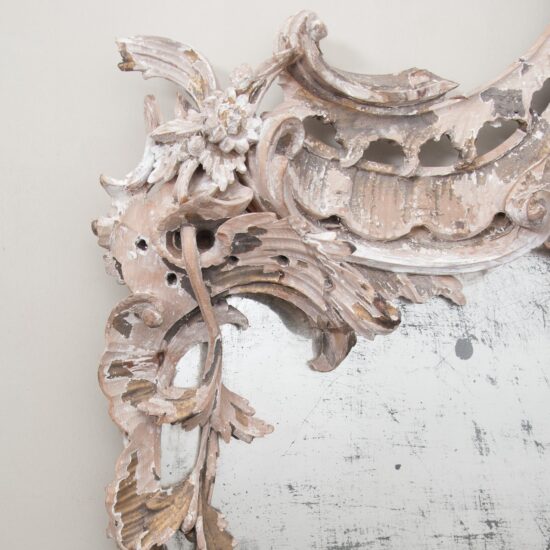 18thC rococo carved wood mirror-2 18thC rococo carved wood mirror-2