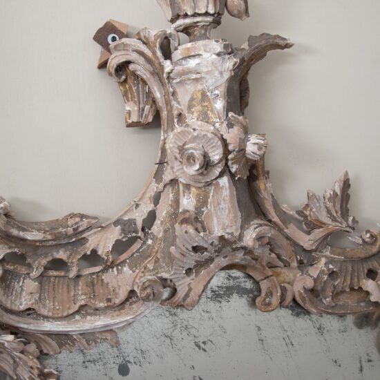 18thC rococo carved wood mirror-3 18thC rococo carved wood mirror-3