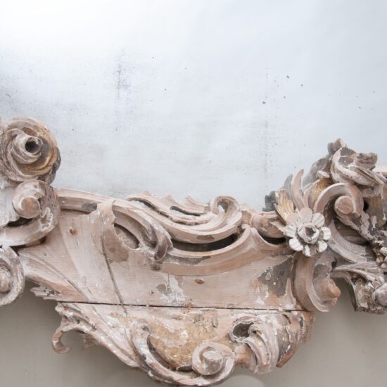 18thC rococo carved wood mirror-4 18thC rococo carved wood mirror-4