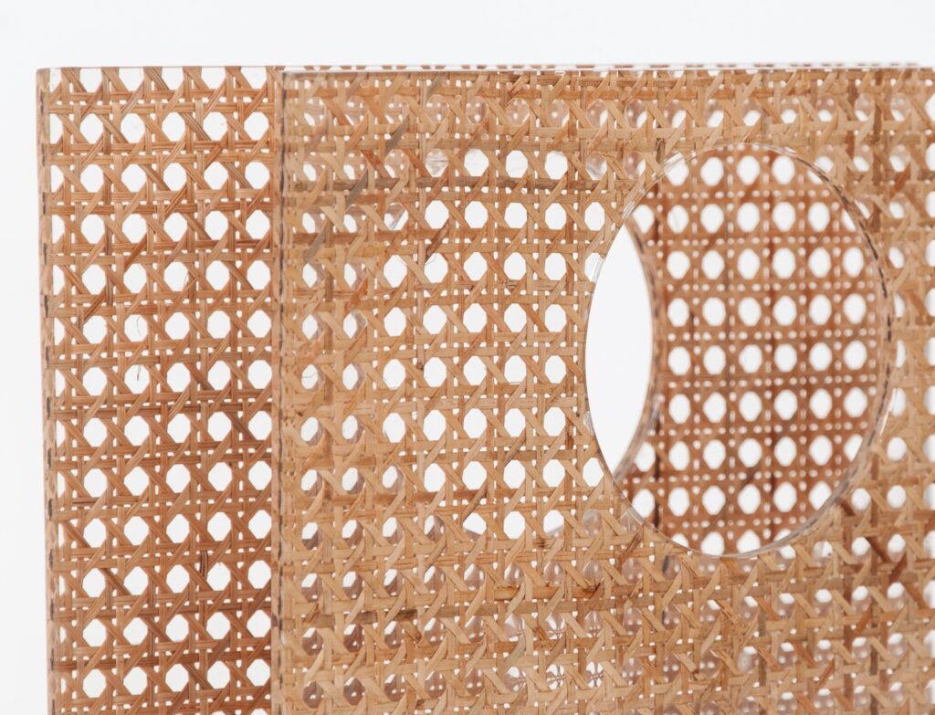 Christian Dior home lucite and cane magazine holder-4