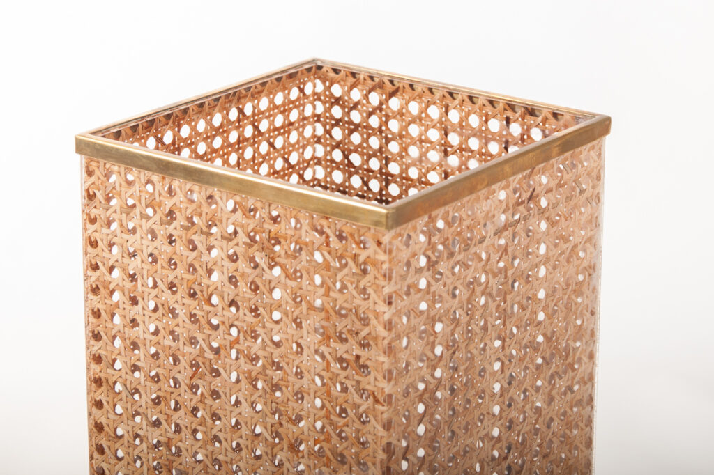 Christian Dior home lucite and cane umbrella holder-3