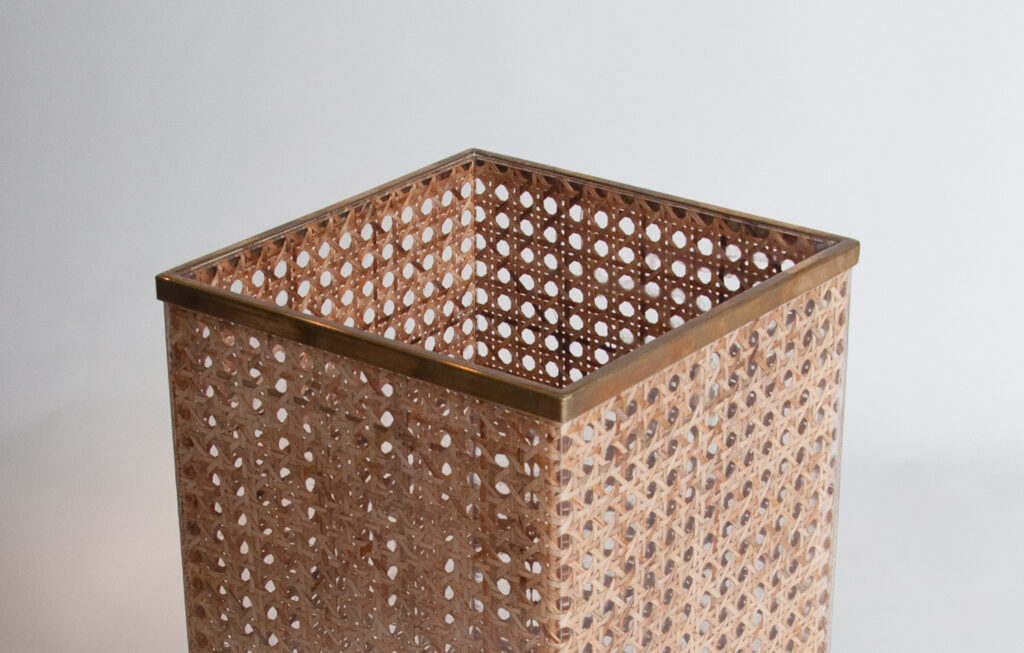 Christian Dior home lucite and cane umbrella holder-6