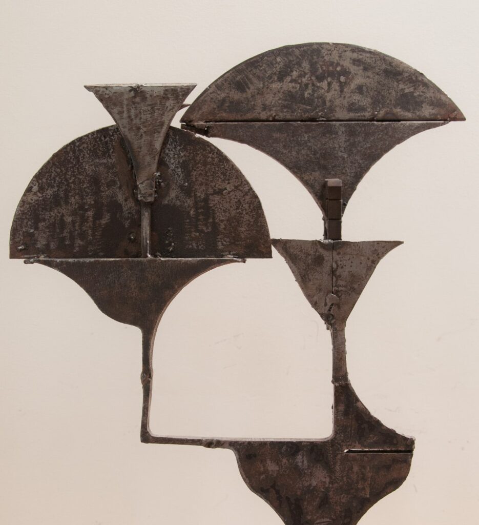 Cut steel lamp prototype from the workshops of Chrystiane Charles-2