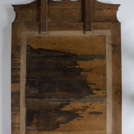 Eighteenth century leather covered pier mirror 7