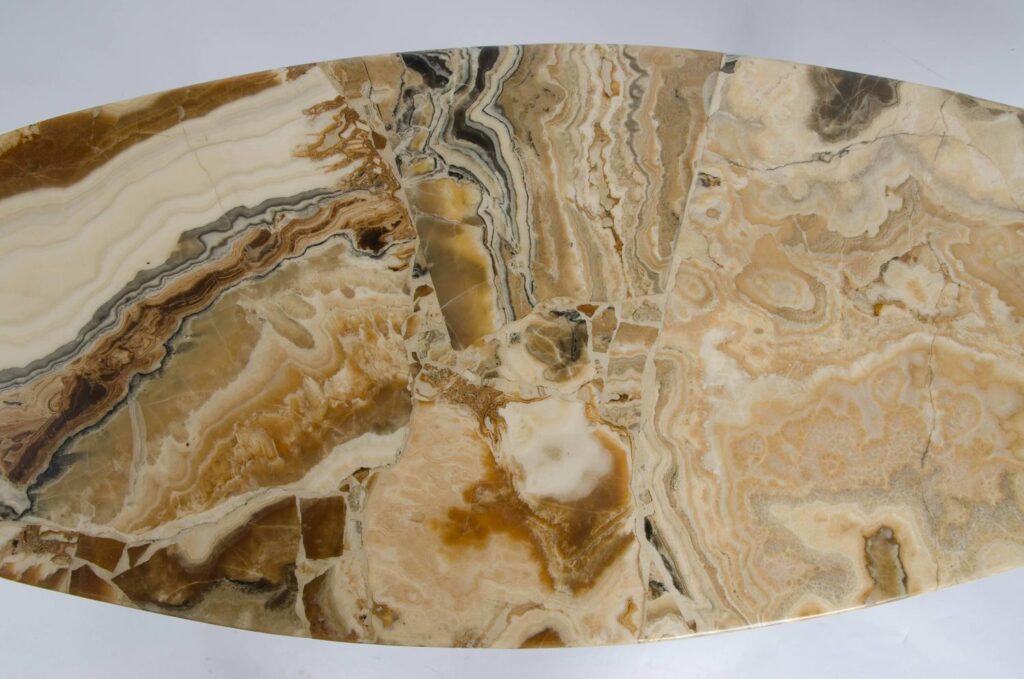 Italian Mid-Century Low Table with Marble Top3