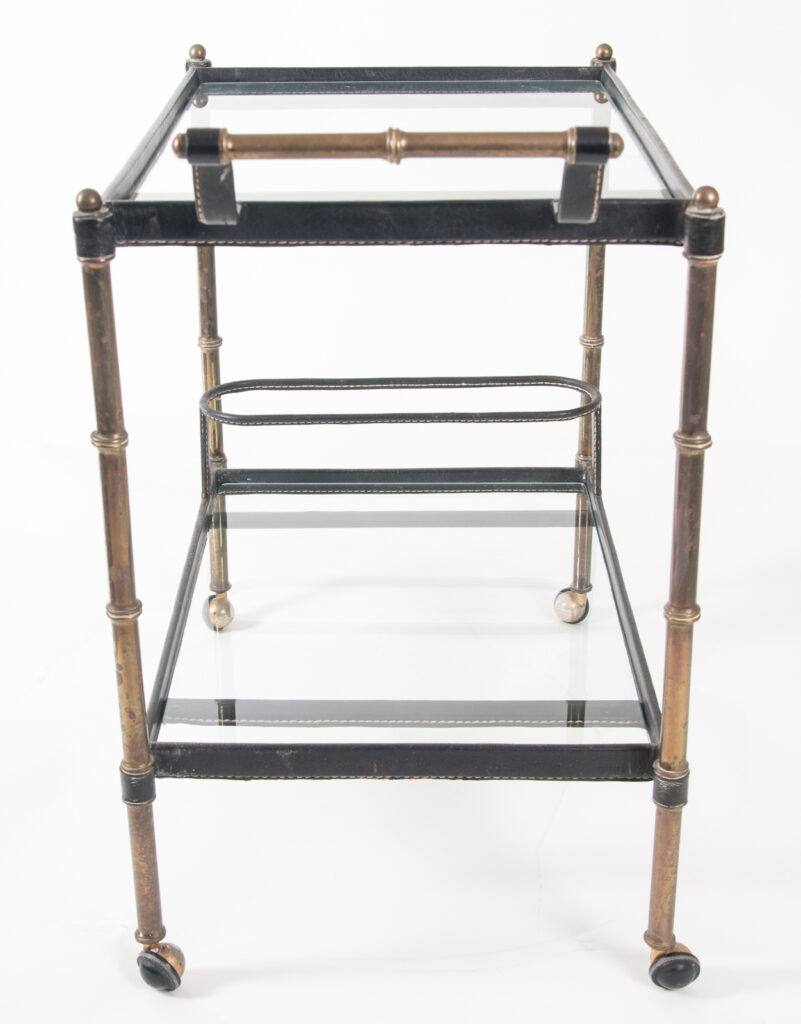 Jacques Adnet bar cart-5