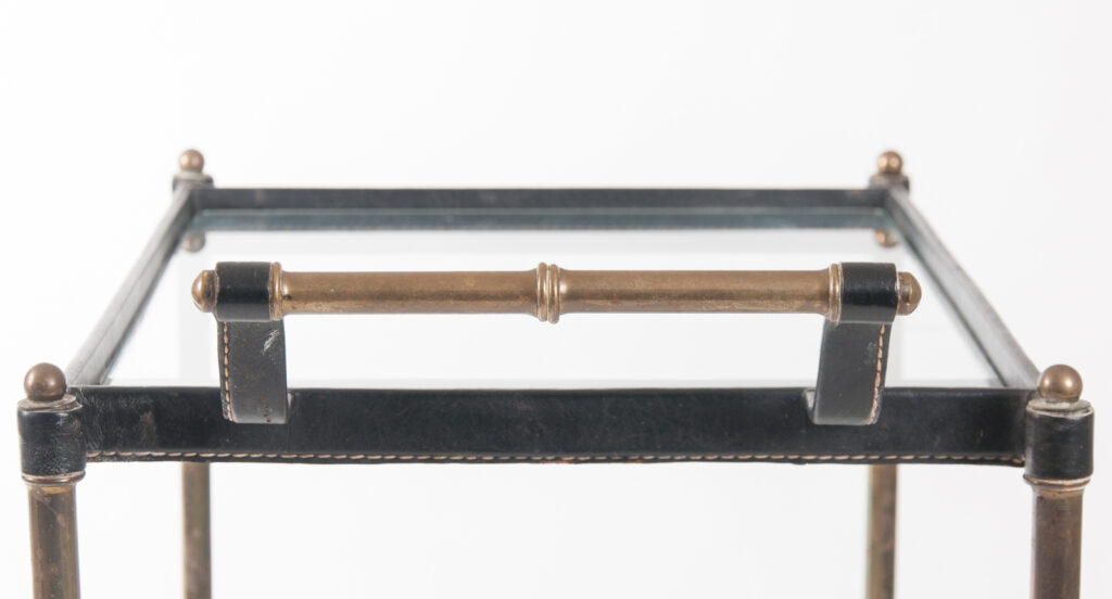 Jacques Adnet bar cart-7