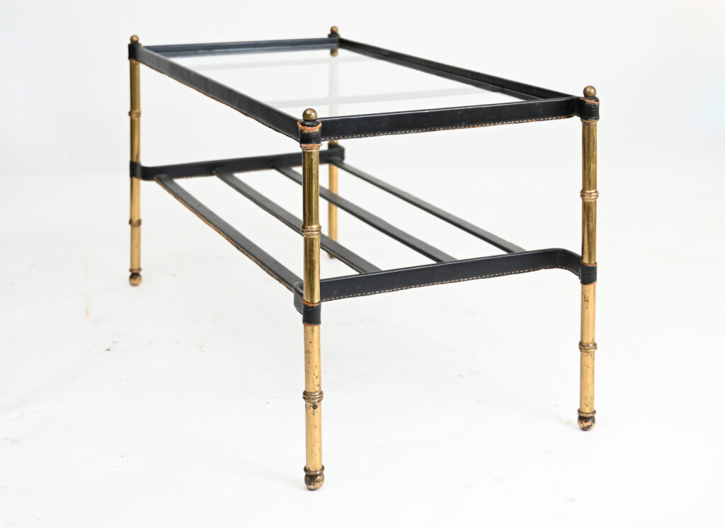 Jacques-Adnet-leather-wrapped-low-table-1