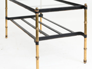 Jacques-Adnet-leather-wrapped-low-table-1