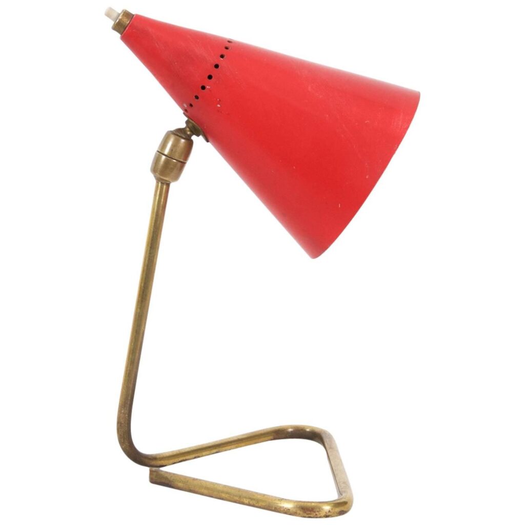 Mid-Century Italian Articulated Table Lamp Attributed to Stilnovo