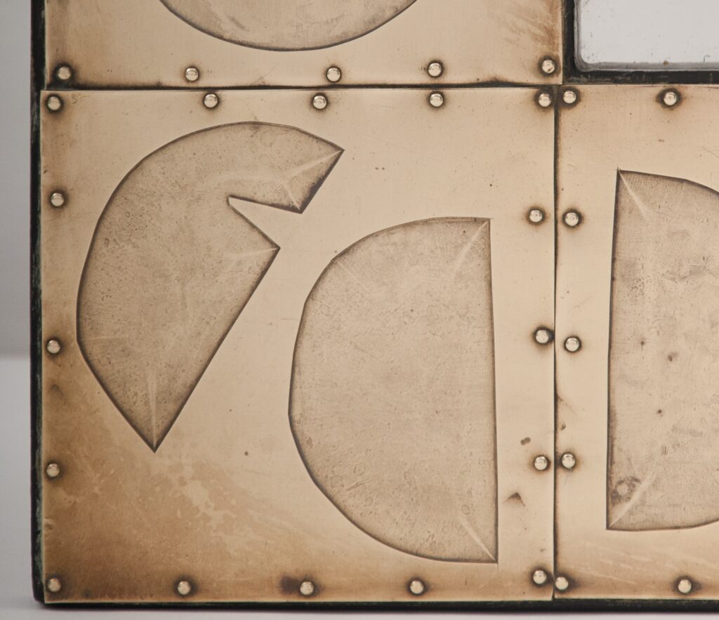 Mid century brass mirror by Blazy-6