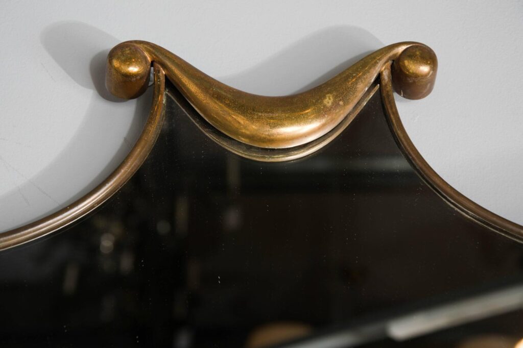 Mid century mirror in the manner of Gio Ponti or Paolo Buffa2