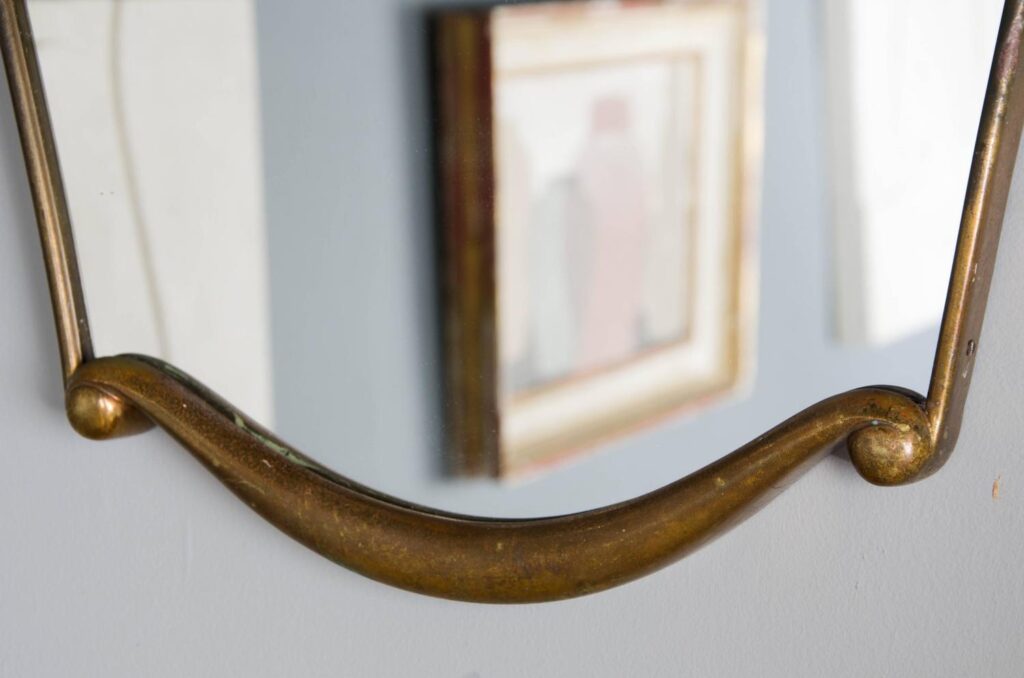 Mid century mirror in the manner of Gio Ponti or Paolo Buffa3