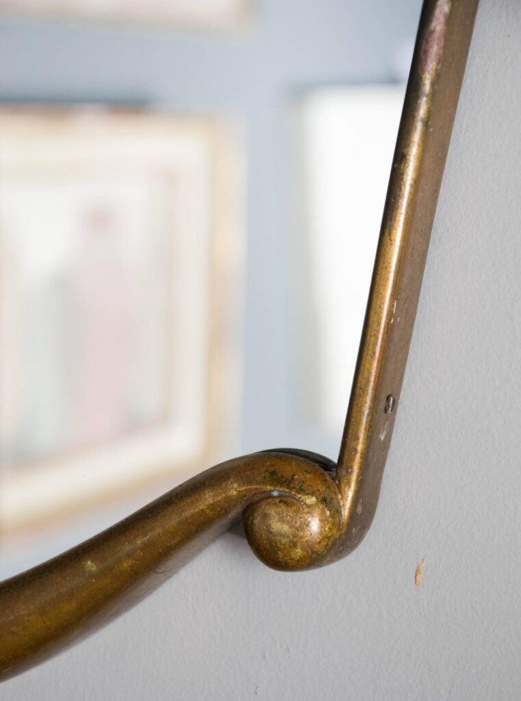 Mid century mirror in the manner of Gio Ponti or Paolo Buffa4