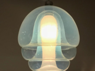 Murano chandelier hanging pendant for Mazzega by Carlo Nason-3