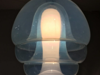 Murano chandelier hanging pendant for Mazzega by Carlo Nason-4