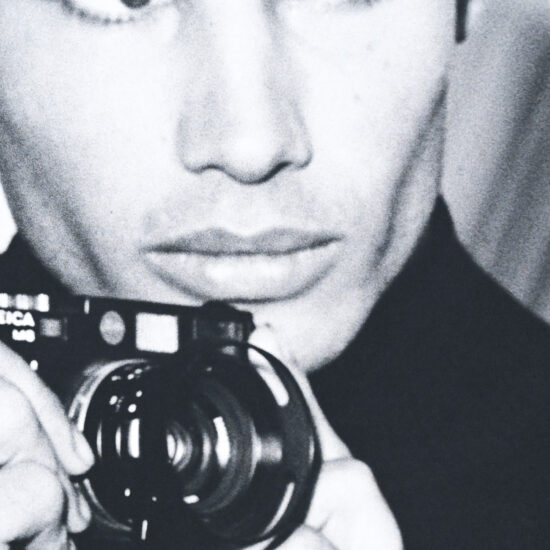 Original photograph of Cameron Alborzian by Karl Lagerfeld