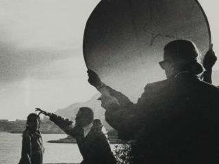 Karl Lagerfeld on location