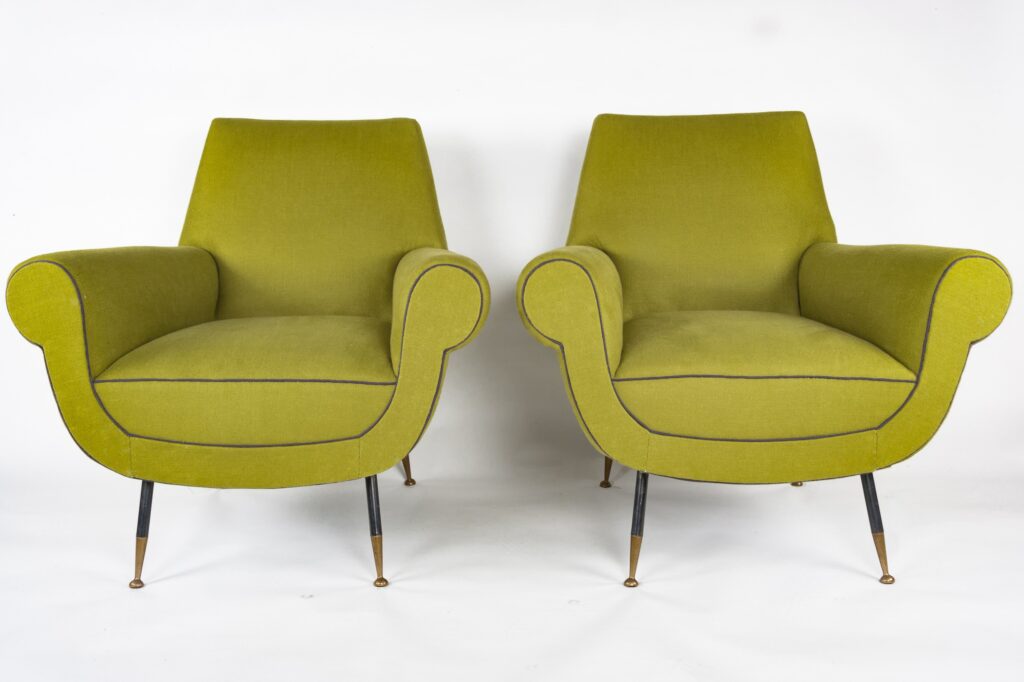 Pair of Gigi Radice Italian armchairs5