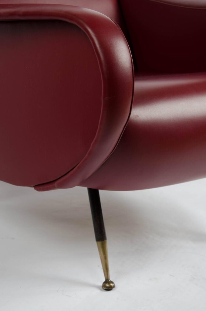 Pair of Italian Marco Zanuso Style Armchairs5