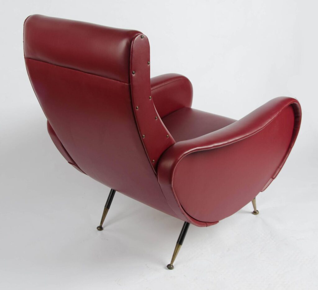 Pair of Italian Marco Zanuso Style Armchairs6