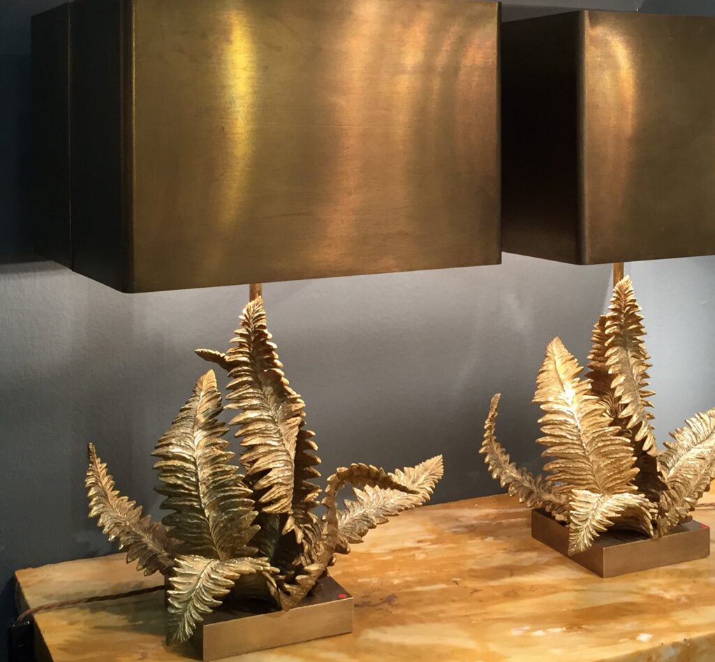 Pair of Maison Charles Fougere table lamps-3