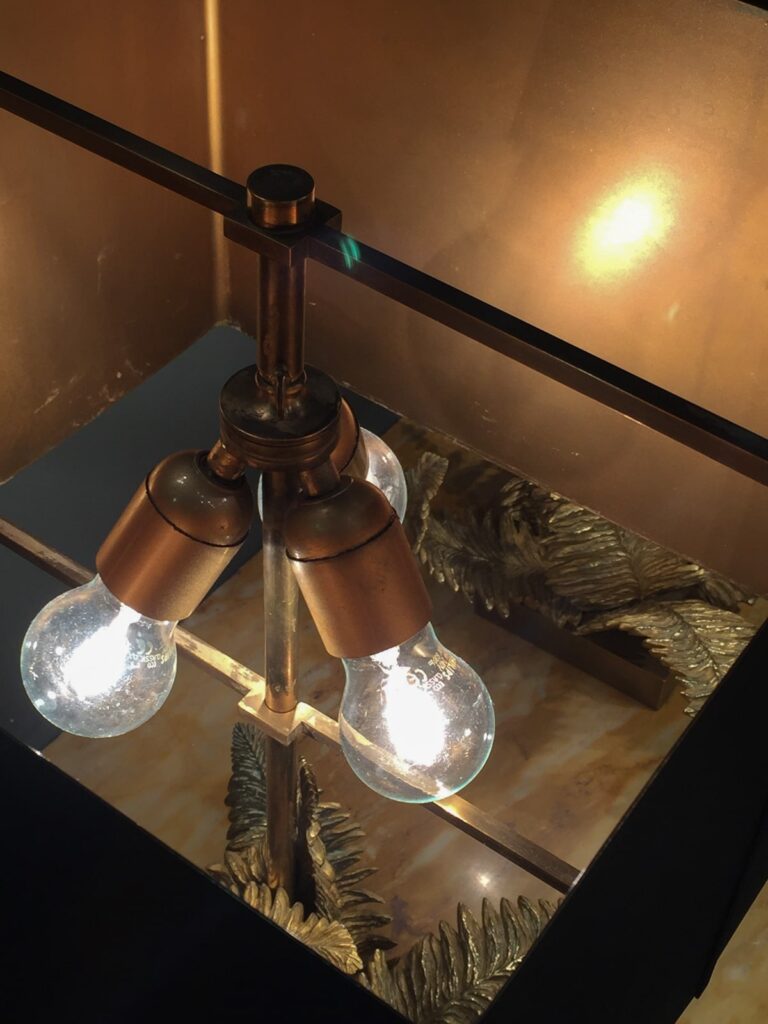 Pair of Maison Charles Fougere table lamps-7