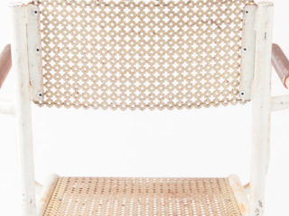 Pair of Mategot style metal armchairs-11