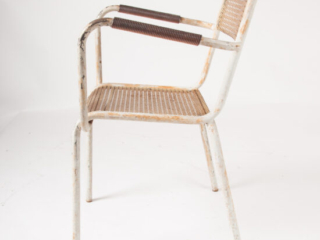 Pair of Mategot style metal armchairs-8