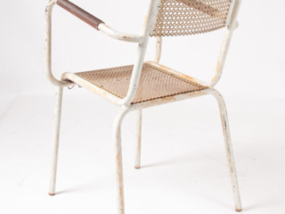 Pair of Mategot style metal armchairs-9