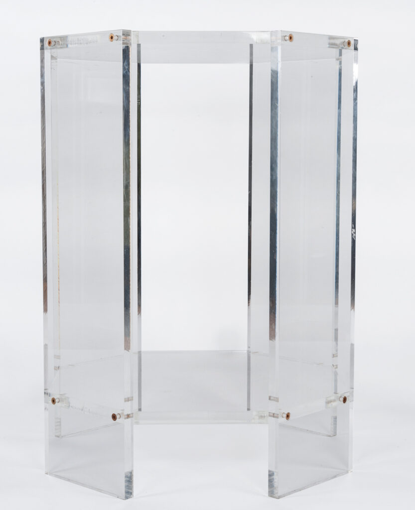 Pair of lucite occassional tables2