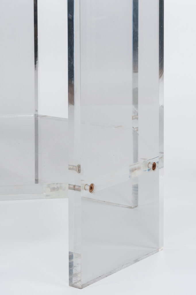 Pair of lucite occassional tables5