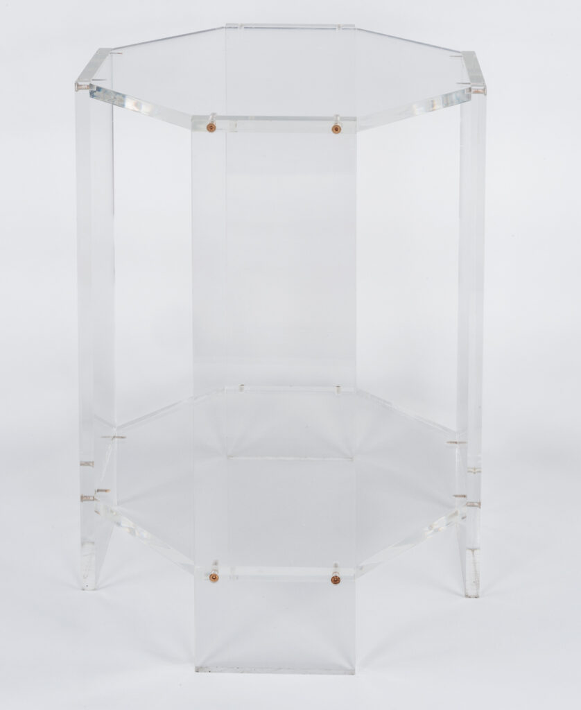 Pair of lucite occassional tables9